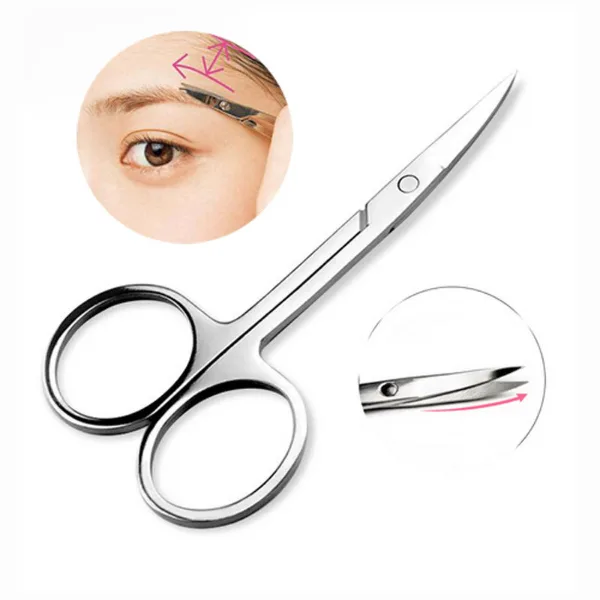 Stainless Steel Small Nail Tools Eyebrow Nose Hair Scissors Cut Manicure Facial Trimming Tweezer Makeup Beauty