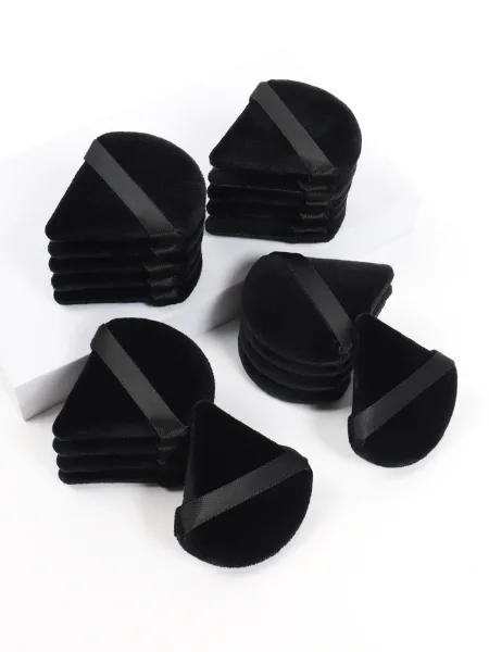 Black Triangle Powder Puff Facial Makeup Sponge Soft Velvet Cosmetics Puff Mixer Beauty Foundation Make-Up Spo