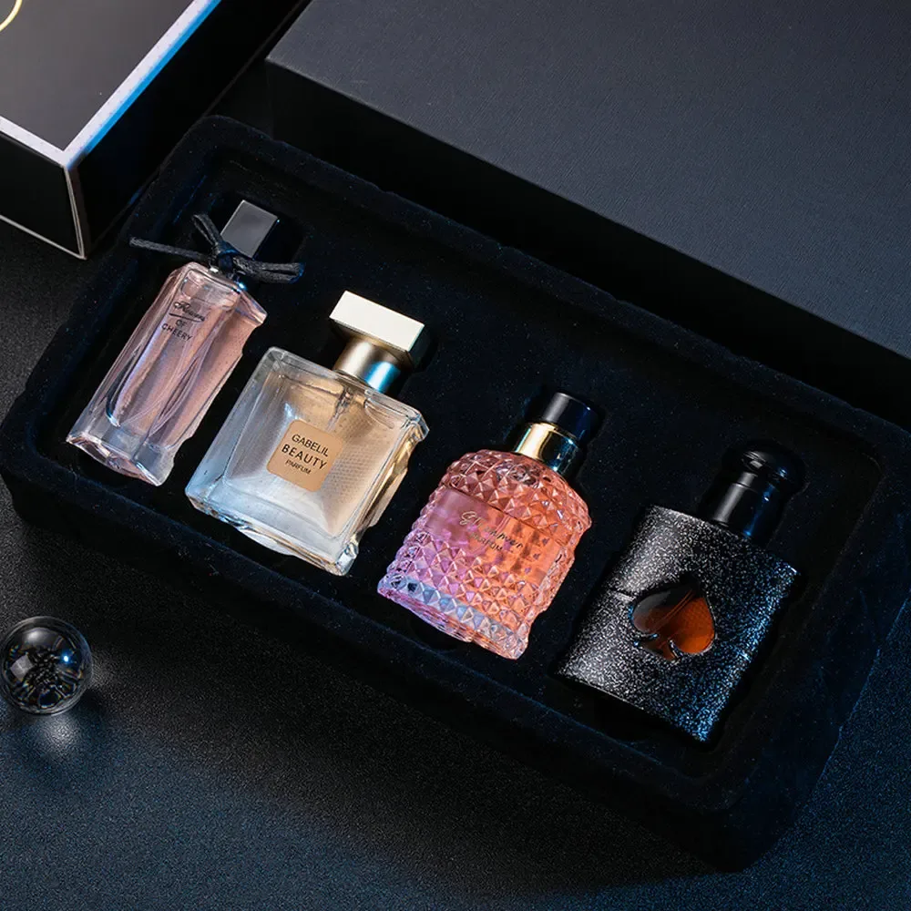 Original Women Perfume Sets 100ml Gift Box 4pce Set Fresh Lasting Fragrance Eau De Parfum Plant Floral Scent F
