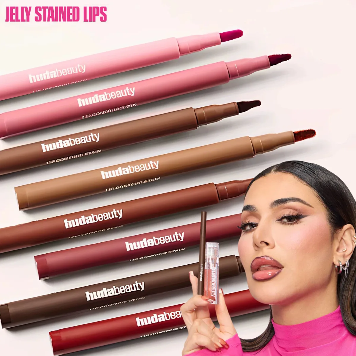 Velvet Brown Lip Liner Pencil Nude Matte Waterproof Non-stick Cup Cherry Red Lip Liner Lip Contour Pen Lipstic