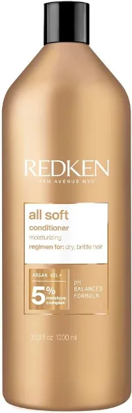 Redken All Soft Conditioner - Moisturizes & Hydrates Dry, Brittle Hair, Softens, Smooths & Adds Hair Shine, Co